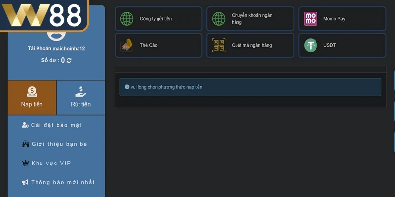 Lịch Sử Nạp Rút Tiền W88 - Cách Xem Và Xử Lý Khi Gặp Lỗi 3 Cách xem lịch sử nạp rút tiền W88 chi tiết, chính xác